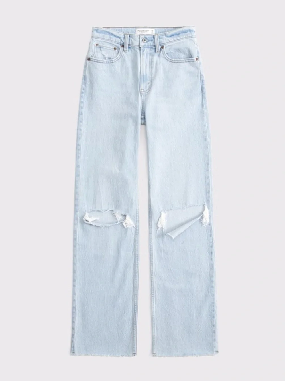 90's Straight Ultra High Rise Jeans - Curve Love - Abercrombie + Fitch - Picture 6 of 16
